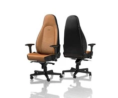 Žaidimų kėdė Noblechairs ICON Real leather Gaming Chair, Cognac-Juoda