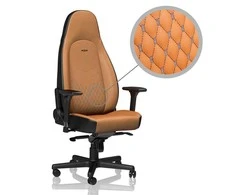 Žaidimų kėdė Noblechairs ICON Real leather Gaming Chair, Cognac-Juoda