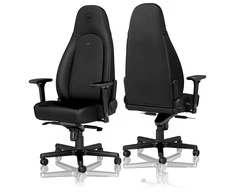 Žaidimų kėdė Noblechairs ICON Juodas Edition Vinyl / PU hybrid leather Gaming Chair, Juoda