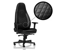 noblechairs ICON - Juodas - PU Leather (Juoda PU Oda) Kėdė