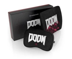 Žaidimų kėdės pagalvėlių rinkinys Noblechairs Doom Edition Memory Foam Cushion Set, tinka EPIC/ICON/HERO, Juoda