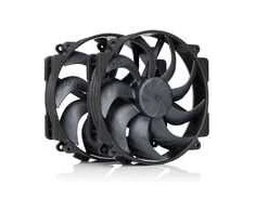 Noctua NF-A14X25r G2 PWM Sx2-PP chromax.juodas fan, LCP – juodas, 140mm, 2-pack
