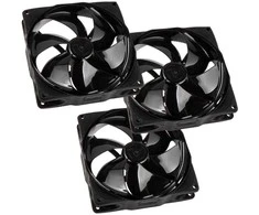 Noiseblocker NB-eLoop Fan B12-PS Juodas Edition - 120mm PWM, 3 Stück