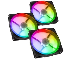 Ventiliatorius Noiseblocker NB-eLoop X B12-P ARGB, PWM - 120mm, juodas - 3 pack