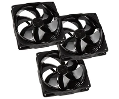 Noiseblocker NB-eLoop Fan B12-PS Juodas Edition - 120mm PWM, 3 pieces