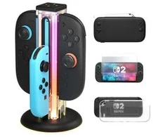 NYXI – „Zeus Nintendo Switch 1“ ir „2“ įkrovimo stotelė – daugiaspalvė
