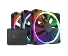 NZXT F120 RGB 120mm juoda - 3 ventiliatorių + valdiklio rinkinys