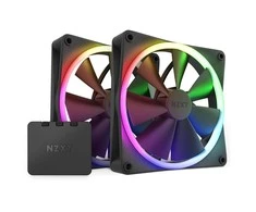 Ventiliatorius Nzxt F140 RGB 2-pakuotė + gaubtas (RF- R14SF- B1)
