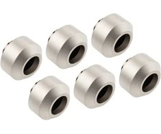 Optimus Hardtube jungiamosios detalės, 12 mm, 6 vnt. pakuotėje su įrankiu – matinio nikelio spalvos