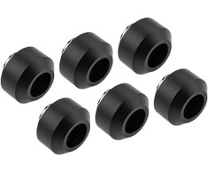 Optimus Hardtube jungiamosios detalės, 12 mm, 6 vnt. pakuotėje su įrankiu – juodos