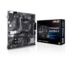 Pagrindinė plokštė ASUS AMD A520 / SAM4 / MicroATX / 2xPCI-Express 3.0 1x / 1xPCI-Express 3.0 16x / 1xM.2 / Memory DDR4 / Atminties lizdai 2 / 1x15pin D-sub / 1xHDMI / 2xUSB 2.0 / 4xUSB 3.2 type B / 1xPS/2 / 3xStereo jack 3.5mm / 1xRJ45