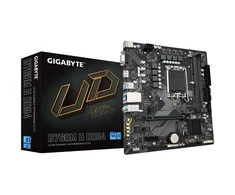 Pagrindinė plokštė „Gigabyte“ | B760M H DDR4 1.0 M/B | Procesorių šeima „Intel“ | Procesoriaus lizdas LGA1700 | DDR4 DIMM | Atminties lizdai 2 | Palaikomos standžiojo disko sąsajos SATA, M.2 | SATA jungčių skaičius 4 | Lustų rinkinys „Intel B760 Express“ | „Micro ATX“