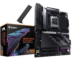 Pagrindinė plokštė „Gigabyte B850 A ELITE WF7“ | Procesorių šeima AMD | Procesoriaus lizdas AM5 | DDR5 | Palaikomos kietojo disko sąsajos SATA, M.2 | SATA jungčių skaičius 4