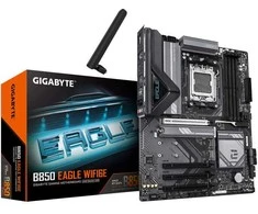 Pagrindinė plokštė Gigabyte B850 EAGLE WIFI6E | Procesorių šeima AMD | Procesoriaus lizdas AM5 | DDR5 | Palaikomos standžiojo disko sąsajos SATA, M.2 | SATA jungčių skaičius 4