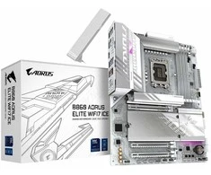 „GIGABYTE B860 AORUS ELITE WIFI7 ICE“ pagrindinė plokštė – „Intel Core Ultra“ serijos procesoriai, 14+1+2+1 fazės VRM, iki 9200MHz DDR5, 1xPCIe 5.0 + 2xPCIe 4.0 M.2, 2.5GbE LAN, WIFI 7, USB 4