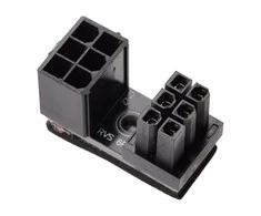 Inline Internal Grafikos plokštė Power Adapteris, ATX 6-pin Plug / Socket (rotated)