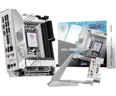 Pagrindinė plokštė MSI MPG Z890I EDGE TI WIFI | Procesorių šeima Intel | Procesoriaus lizdas LGA1851 | Palaikomos standžiojo disko sąsajos SATA, M.2 | SATA jungčių skaičius 2