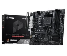 Pagrindinė plokštė MSI B550M-P WiFi6E (B550,AM4,mATX,AMD)
