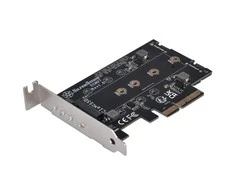 SilverStone Silverstone SST-ECM27 M.2 / SATA adapteris, PCIe 4.0, 1x M-Key, 2x SATA 6G – žemo profilio