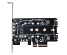 SilverStone Silverstone SST-ECM27 M.2 / SATA adapteris, PCIe 4.0, 1x M-Key, 2x SATA 6G – žemo profilio