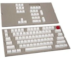 Pakaitiniai klaviatūros klavišai Glorious ABS Keycaps - 104vnt, ANSI, US išdėstymas, Balti