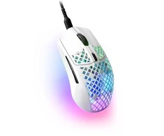 Žaidimų pelė SteelSeries Aerox 3 Snow 2022, Baltos spalvos