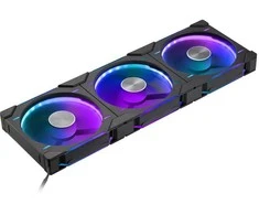 Phanteks D30 PWM Reverse Airflow, D-RGB korpuso ventiliatorius, 3-pack – 140mm, juodos spalvos