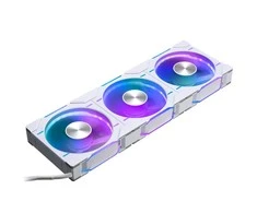 PHANTEKS D30 PWM atvirkštinis oro srautas D-RGB, 3 pakuotės - 120 mm, balta