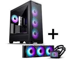 PHANTEKS Eclipse G400A PC-Gehäuse + Glacier M25 Gen2 AiO-Wasserkühlung - juodas