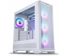 PHANTEKS Eclipse G400A PC-kompiuterio korpusas, Midi-Tower, E-ATX, Tempered Glass, D-RGB – baltos spalvos