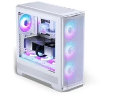 PHANTEKS Eclipse G400A PC-kompiuterio korpusas, Midi-Tower, E-ATX, Tempered Glass, D-RGB – baltos spalvos