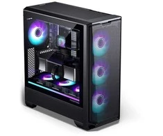 PHANTEKS Eclipse G400A PC-kompiuterio korpusas, Midi-Tower, E-ATX, Tempered Glass, D-RGB – juodos spalvos