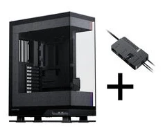 Phanteks Evolv X2 Matrix Gehäuse-Bundle, Midi-Tower, E-ATX, Tempered Glass + Nxlinq V2 HUB - juodas