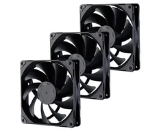PHANTEKS M25 PWM ventiliatoriai, trijų vnt. pakuotė, Ø 140 mm, juodas