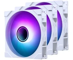 Komp ventiliatorius PHANTEKS M25 Gen2 PWM D-RGB, 3er-Pack - 140mm, baltos spalvos