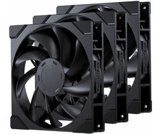 PHANTEKS M25 Gen2 PWM korpuso ventiliatorius, 3er-Pack – 140mm, juodos spalvos