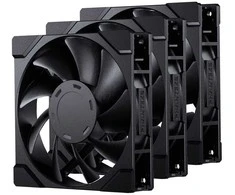 PHANTEKS M25 Gen2 PWM korpuso ventiliatorius, 3er-Pack – 120mm, juodos spalvos