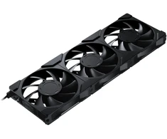 PHANTEKS M25 Gen2 PWM korpuso ventiliatorius, 3er-Pack – 120mm, juodos spalvos