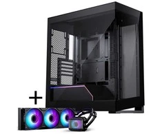 PHANTEKS NV-Serie NV5 MK2 ATX-Gehäuse, Tempered Glass, DRGB - Satin Juodas + Glacier One 360M25 Gen2 DRGB AiO Wasserkühlung - 360mm