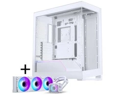 PHANTEKS NV-Serie NV5 MK2 ATX-Gehäuse, Tempered Glass, DRGB - Matte Baltas + Glacier One 360M25 Gen2 DRGB AiO Wasserkühlung - 360mm