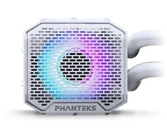 PHANTEKS NV-Serie NV5 MK2 ATX-Gehäuse, Tempered Glass, DRGB - Matte Baltas + Glacier One 360M25 Gen2 DRGB AiO Wasserkühlung - 360mm
