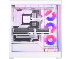 „Phanteks NV5 Premium DRGB“ rinkinys + maitinimo šakotuvas, 3 išoriniam rėmui, 1 pagrindinės plokštės kabelio dangtelis – baltos spalvos