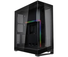 PHANTEKS NV7 - juodas + D30 PWM Reverse Airflow D-RGB fans, 3-pack - 120mm