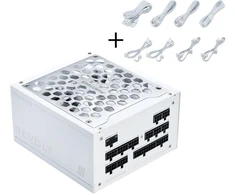 Phanteks Revolt 1200W Platinum Bundle, įkroviklis mit Cable Kit - baltas