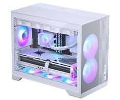 Phanteks XT M3 PC-Gehäuse, Mini-Gehäuse + D30 PWM Regular Airflow D-RGB Lüfter, 3er Pack, baltas
