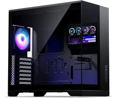 Phanteks XT V5 LCD PC Case, Mid-Tower, ATX, 7-Inch LCD, Tempered Glass – Juodas