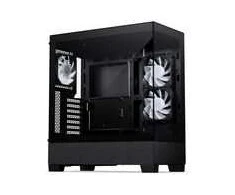 Phanteks XT View Matrix PC Case, Mid-Tower, E-ATX, Tempered Glass, Matrix LED – Juodas