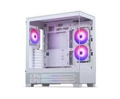 Phanteks XT View Matrix PC Case, Mid-Tower, E-ATX, Tempered Glass, Matrix LED – Baltas