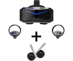 Pimax Crystal Super Ultrawide VR Headset + DMAS Headphones Bundle - Juodas