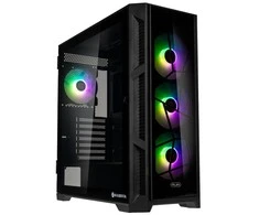 Raijintek PONOS Ultra Midi-Tower, Tempered Glass - juodas